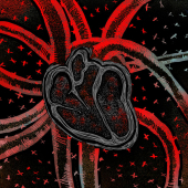 постер песни pyrokinesis - чёрное сердце