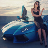 постер песни Rakhim - Синий Lamborghini
